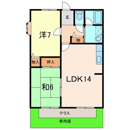 サンライズ住吉の物件間取画像